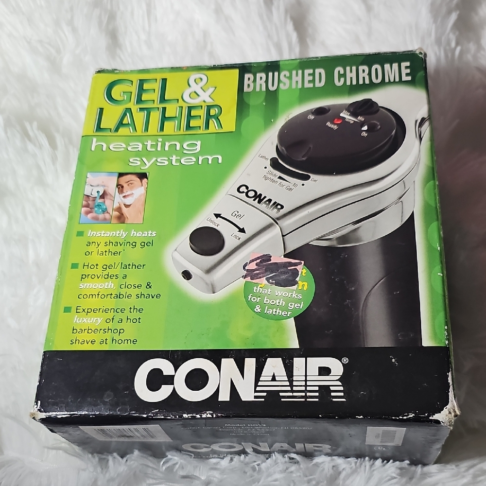 Conair Brushed Chrome Gel & Lather Heating System